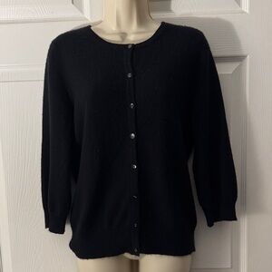 100% cashmere button down cardigan.